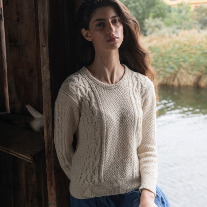 Fiskaren - Pullover mit Zopfmuster