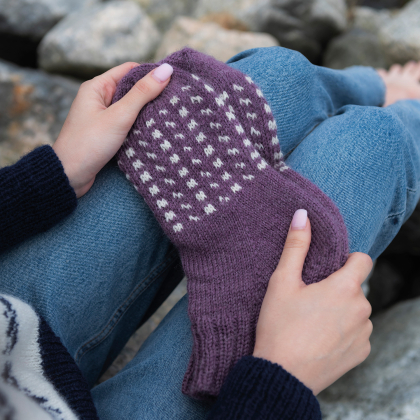 Skär - Socken mit nordischem Muster